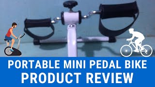 PORTABLE MINI PEDAL BIKE | EASY CARDIO AND FITNESS EXERCISE AT HOME | REVIEW