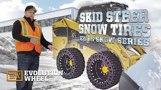 EWRS-SNOW SERIES | Skid Steer Snow Tires | Product Video