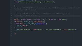 MySQL Video 7: mysqli real escape string part 1