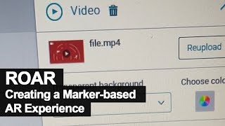 ROAR Guide: Creating an Image Marker-based YouTube Video Playback AR Experience