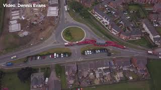 Abnormal load on the A548 Chester Road in Oakenholt [ 📹 Dennis Evans]