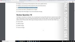 Azure AZ-104 Exam Prep M2 Azure VM Review Questions