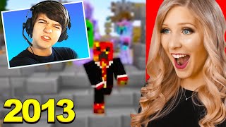 Reacting to Preston's FIRST Minecraft Video! *funny*