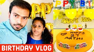 Americaவில் கொண்டாடிய என் பிறந்தநாள் விழா | My birthday vlog | Husband's Birthday decorations