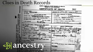 Family History Clues in Death Records on Ancestry.com | Ancestry