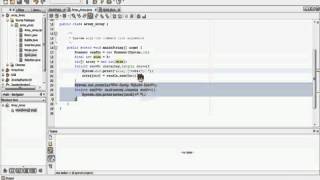 Java Tutorial Quick Sort Using NetBeans