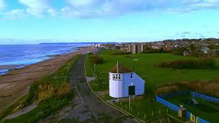 Sunning 4K Drone Footage Over Bexhill on Sea. Breathtaking Aerial Views.