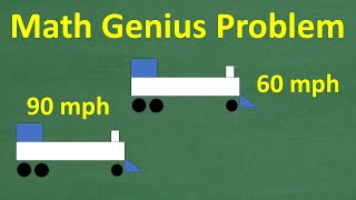 2 trains, 1 track, and a race to catch up—how long will it take? Most people get it wrong!