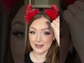 easy devil makeup 😈❤️ makeuptutorial halloween makeup