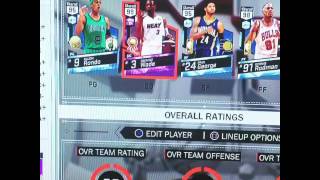 NBA 2K17 my team Lineup