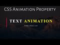 Text Animation in Css. Make cool text effects using CSS3 Animation Property | HTML&CSS