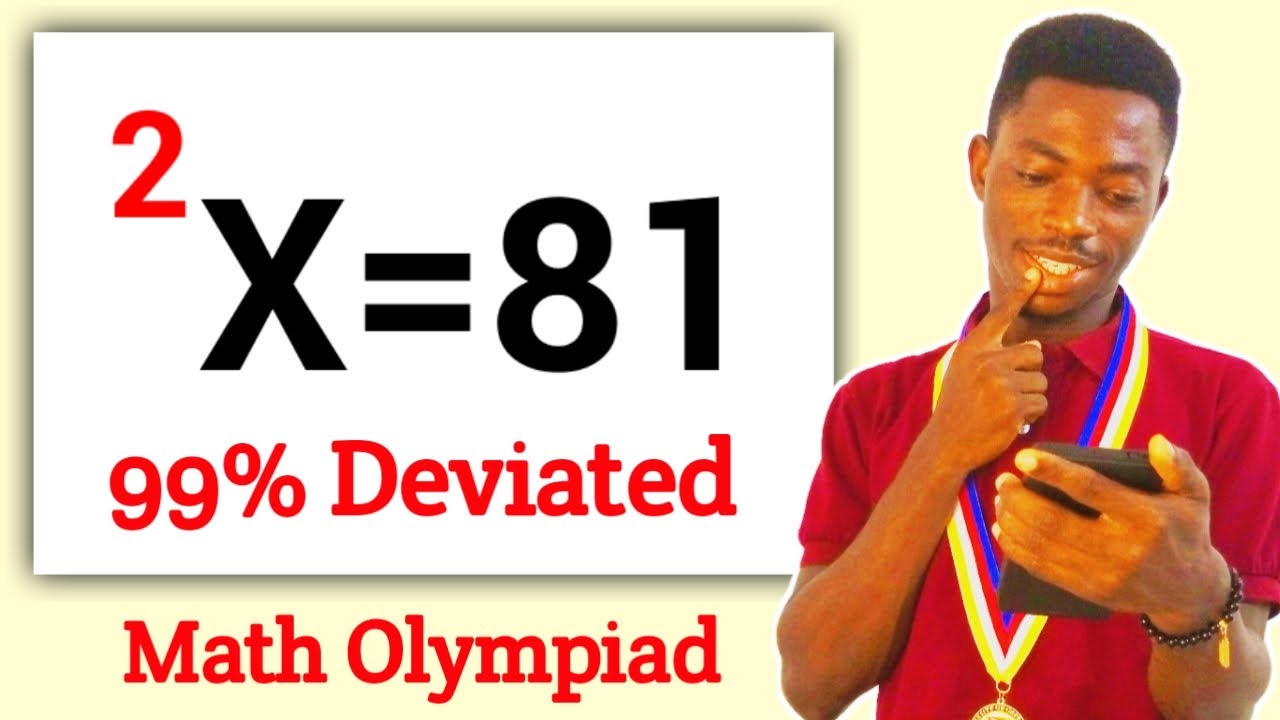 How To Solve This Math Olympiad Question Youtube