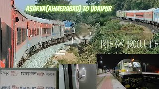 New Route Journey : Full Journey Asarva to Udaipur in 19704 Asarva - Udaipur Intercity Express.