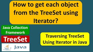 How to get each object from the TreeSet using Iterator? | TreeSet (Iterator)
