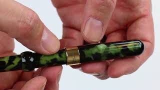 Conklin Mark Twain Crescent Vintage Green Fountain Pen