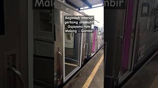 Kereta api termahal rute Malang - Gambir || Kereta Gajayana ⁉️ #shortsviral #gajayana #keretaapi