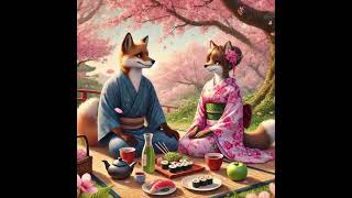 🦊🌸 Fox and Foxy’s Magical Time at Kyoto’s SAKURA - Cherry Blossom Festival 🎆🦊