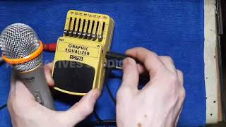 Behringer EQ 700 setting for Singer Vocal | Boss GE7 alternative |Graphic   Equaliser