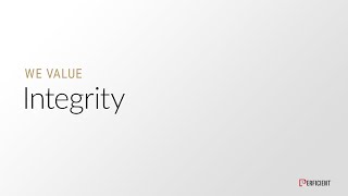 We Value Integrity | Perficient