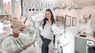 LAUNDRY ROOM SPEED CLEAN & ORGANIZE UK | CLEANING MOTIVTION