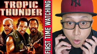 TROPIC THUNDER (2008) MOVIE REACTION *FIRST TIME WATCHING* | MY FACE HURTS!