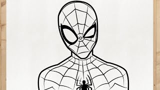 Como desenhar o HOMEM ARANHA (Spider Man) passo a passo MUITO FÁCIL - Para Iniciantes