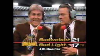 (Super Bowl XXV Commercial) Bud Bowl III (Keith Jackson - Don Meredith) (1-27-1991)