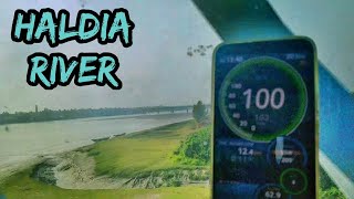 Haldia Bridge crossing flat @100kmph - Onboard Digha AC Express