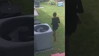 Rottweiler Chases Off Porch Pirate (Caught on Ring Doorbell) #shorts