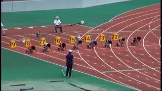 2010年　秋田県中学総体　3年女子100m準決勝1~3組