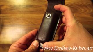 Kershaw Leather Sheath 1050L Video Demo