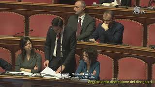 Mario Turco M5S Senato intervento aula 22/02/2023