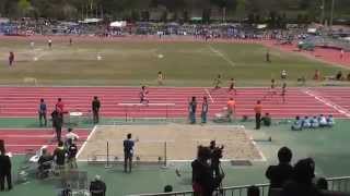 20150412京都高校陸上　春季大会　男子4×100mリレー1組