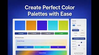 Create Custom Color Palettes Instantly with the Color Palette Generator #GraphicDesign #FreeTools