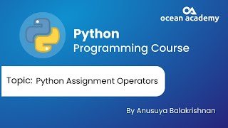 Python Assignment Operators in Tamil #oceanacademy #python #pythonoperators #assignmentoperators