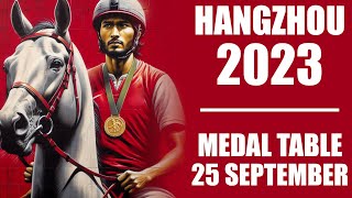 2023 Asian Games Hangzhou | Medal Table | 24 September (Day 1) #asiangames