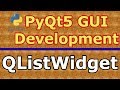 PyQt5 GUI QListWidget Practical Example