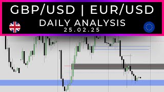 Todays Analysis \u0026 Forecast | GBP/USD, EUR/USD | 25.02.25