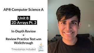 APCS Unit 8 (Part 2): 2D Arrays In-Depth Review and Practice Test | AP Computer Science A