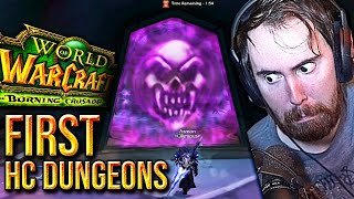 ACTUALLY HARD!? Asmongold 1st Heroic Dungeons of TBC Classic