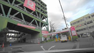 [ 4K ]　〈イオン 亀岡店〉の立体駐車場に入りました。 I entered the multi-storey parking lot of Aeon Kameoka store.