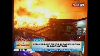 BT: Kabi-bilang sunog sa pagsalubong sa Bagong Taon