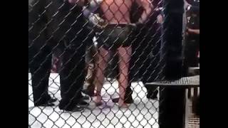 Khabib Nurmagomedov vs Conor McGregor... Conor gets jumped in the octagon after the fight!