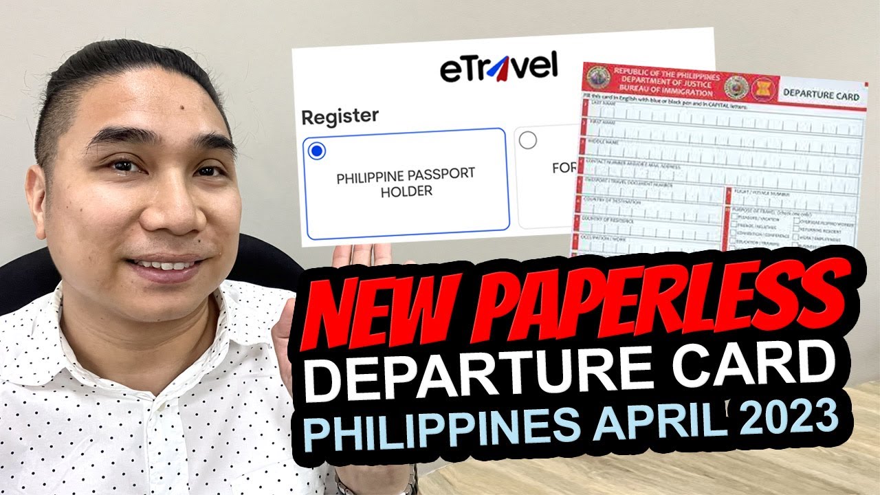 E TRAVEL LATEST UPDATE APRIL 2023 | NEW E TRAVEL DEPARTURE CARD - YouTube