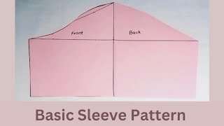 How to Draft a Basic Sleeve Pattern || Beginner Friendly Method