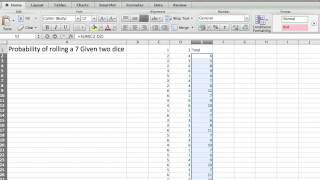 If, RANDBETWEEN simulation excel)