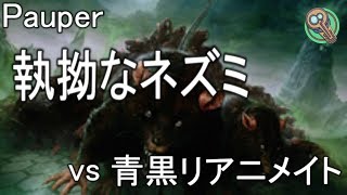 Pauper : 執拗なネズミ vs 青黒リアニメイト / Relentless Rats vs UB reanimate 【MTG】