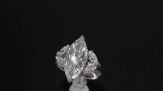 4.08ct Marquise Cut Diamond Solitaire Ring M1343