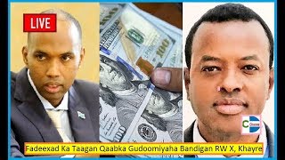 XOG CULUS; Fadeexad Ka Taagan Gudoomiyaha Bangiga Dhexe Iyo RW Xasan Khayre Oo Far Ku Godan Tahay