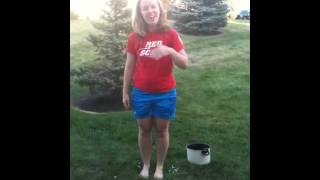 Ice bucket challenge - katherine